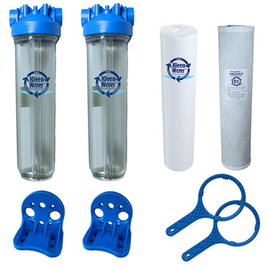 Dual Stage 4.5 x 20 Lead Removal Whole House Water Filter System