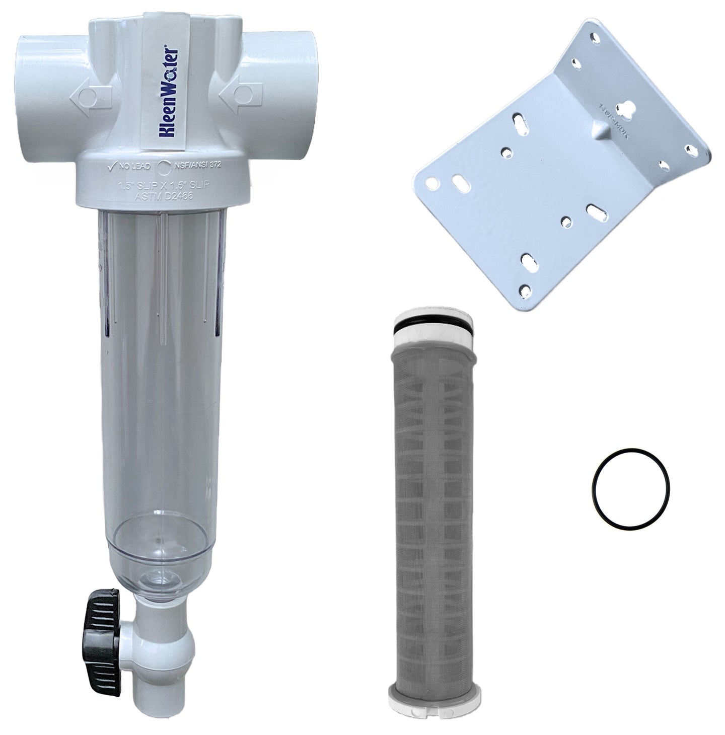 KleenWater Spin Down Self Cleaning Water Filter with Flush Valve and Stainless Steel Screen 1