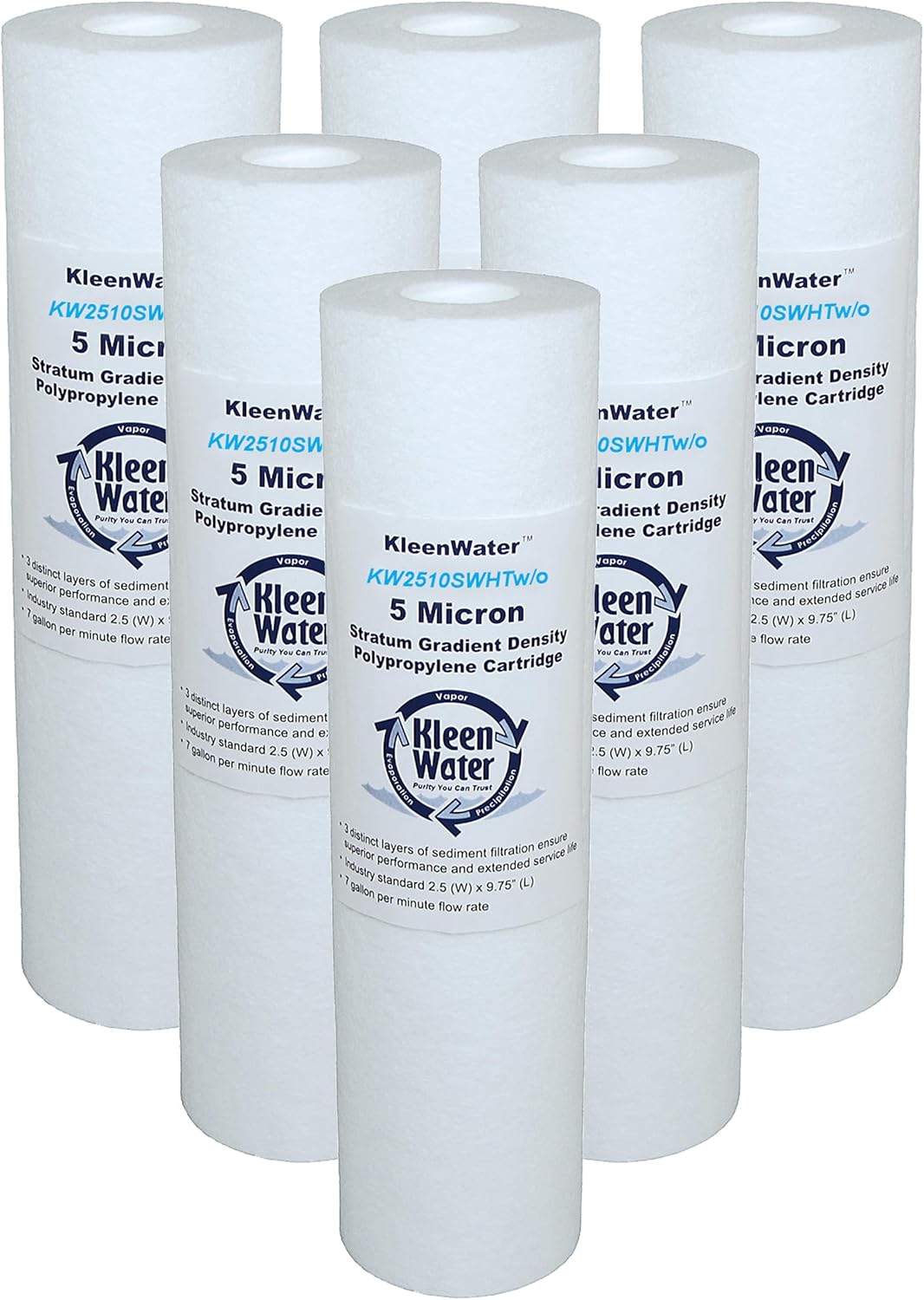 High Temperature Melt-Blown Dirt and Sediment Hot Water Filter Cartridge - 2.5 x 9.75 inch