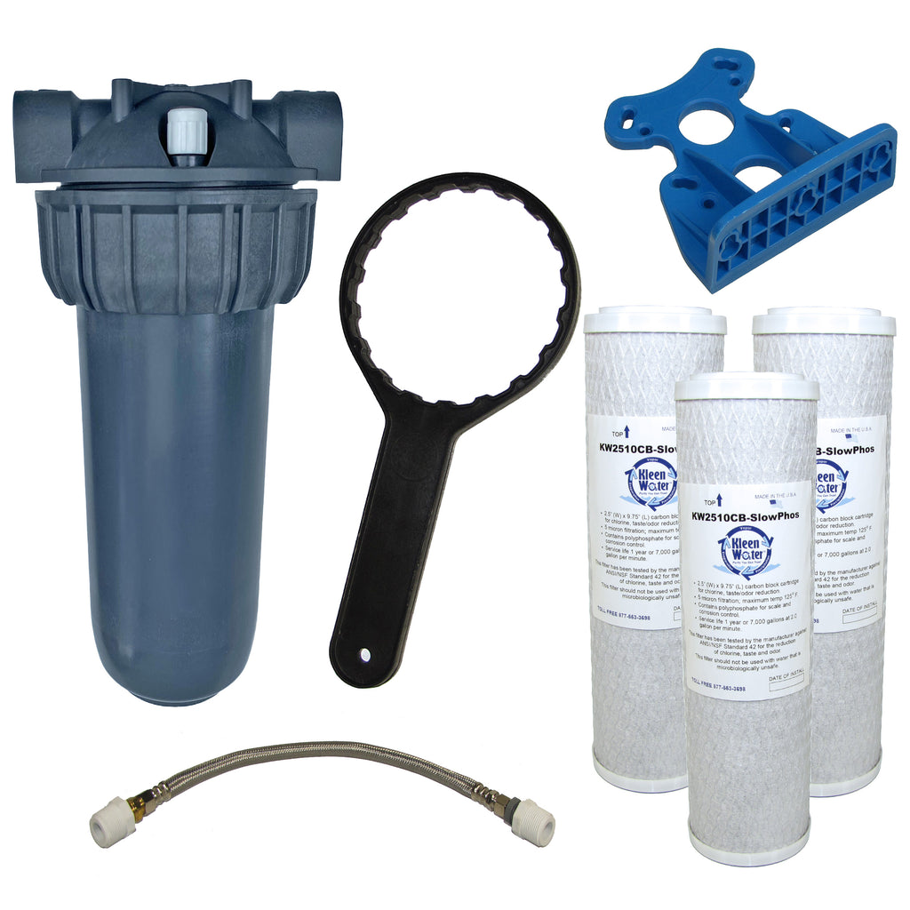 UnderSink Hot Water Filtration System for Chlorine, Hardness, Scale
