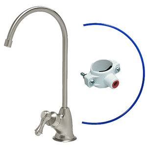 Brushed Nickel Air Gap Faucet - European Style - Reverse Osmosis