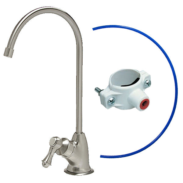 Chrome Finish Air Gap Faucet - European Style - Reverse Osmosis