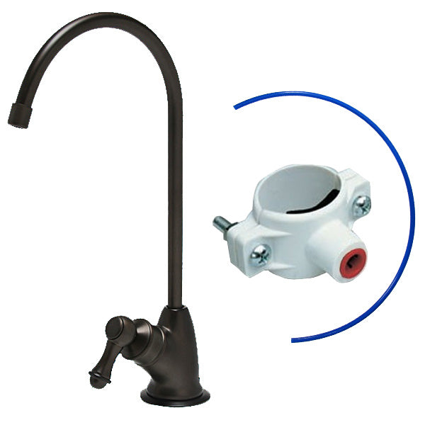 Oil Rubbed Bronze Air Gap Faucet - European Style - Reverse Osmosis