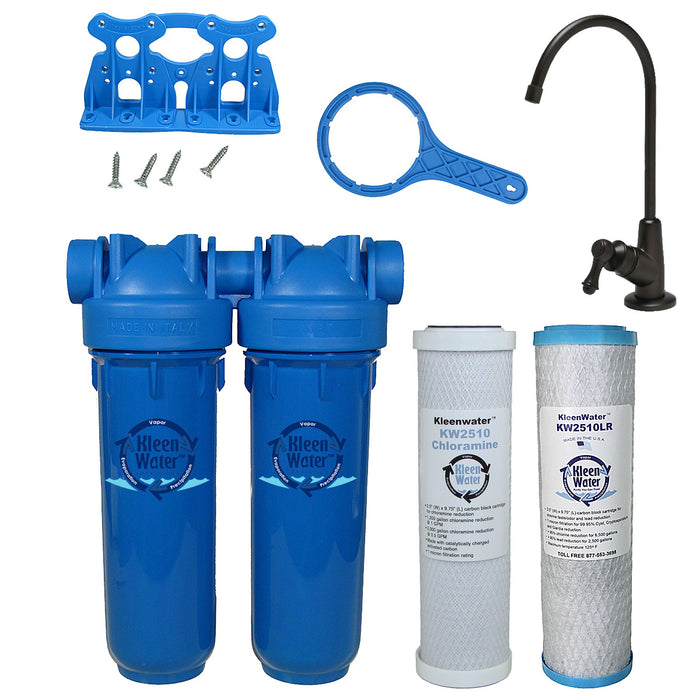 Drinking Water Filter, Lead Chloramine Chlorine Sediment, ORB Faucet