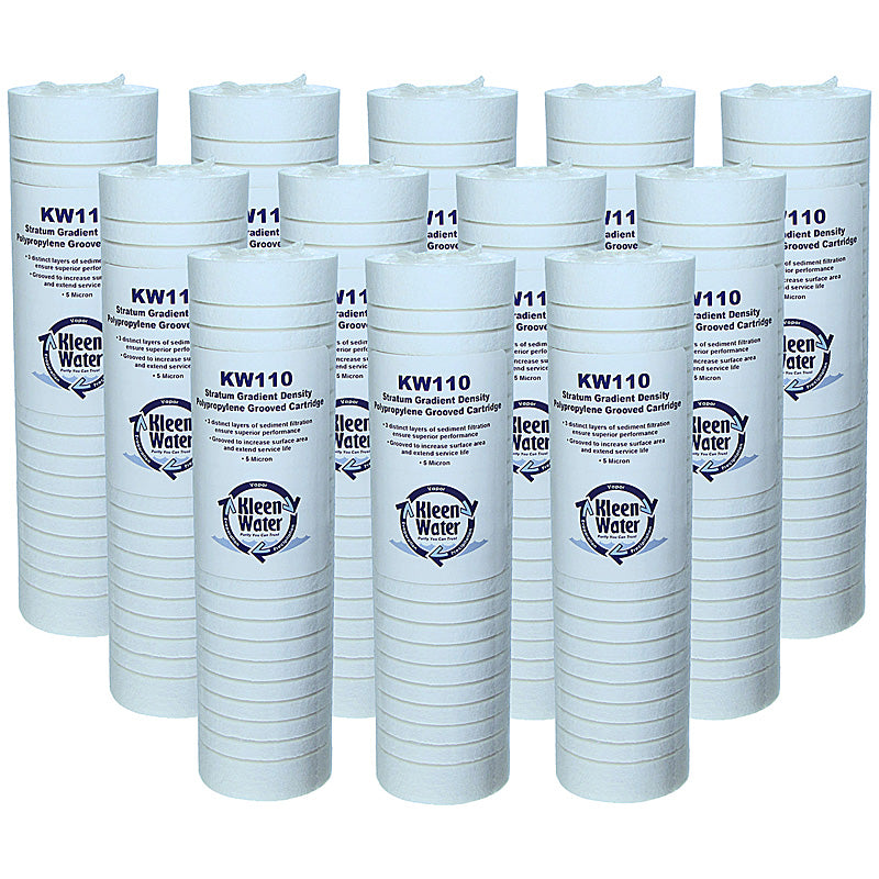 WHKF-GD05 Whirlpool Compatible Filter, Sediment Water Filters, 12-Pack - Kleenwater