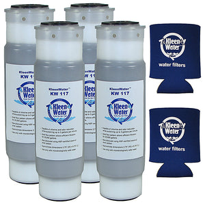 Four WHKF-GAC, WHCF-GAC Whirlpool Compatible Water Filters 2.5 X 9.75