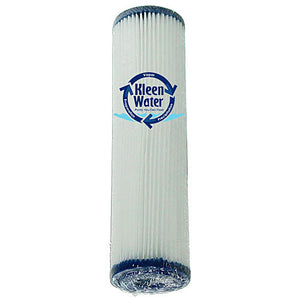 Dirt Rust Sediment Pleated Water Filter Cartridge 2.5 x 10 Inch - Kleenwater