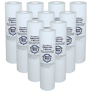 Ten Pentek P5 Compatible Water Filters - 2.5 x 9.75 Inch - 5 Micron