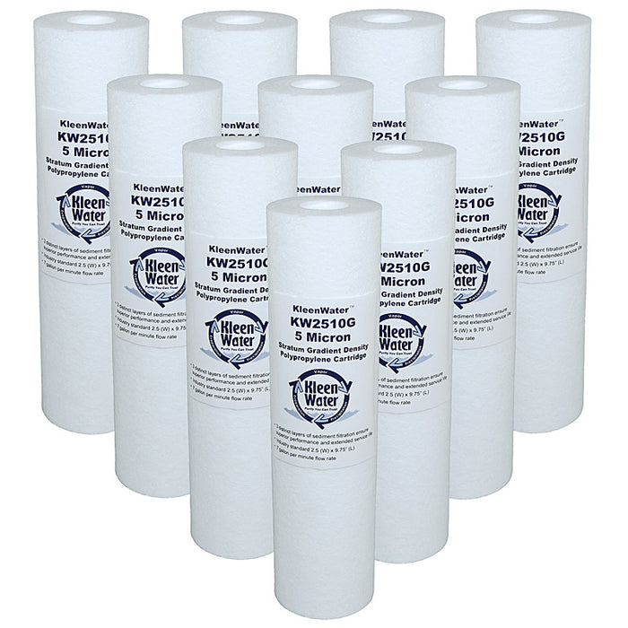Ten Purenex 5M-4PK Compatible Water Filter Cartridges - 5 Micron