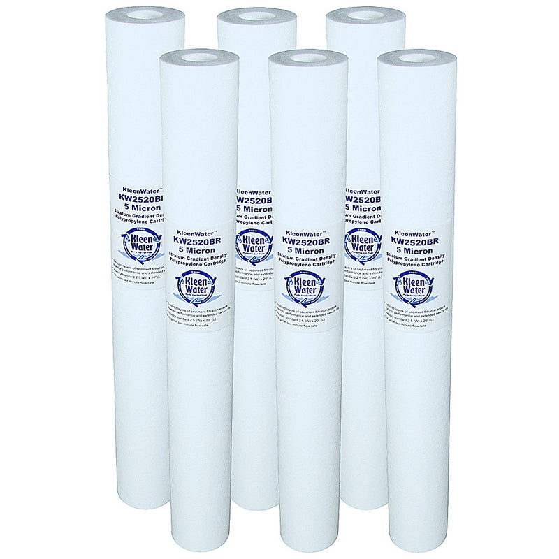 Purtrex PX05-20 5 Micron Sediment Water Filter - 20 Inch X 2.5 Inch Whole House - USA Made