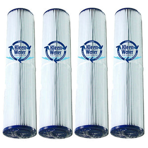 Four 20 Micron Pleated 4.5 x 20 Inch Replacement Water Filters