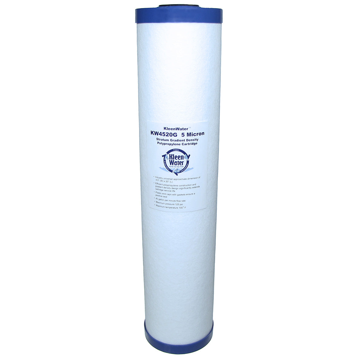 Dirt Rust Sediment Water Filter Cartridge - 5 Micron - 4.5 x 20 Inch ...