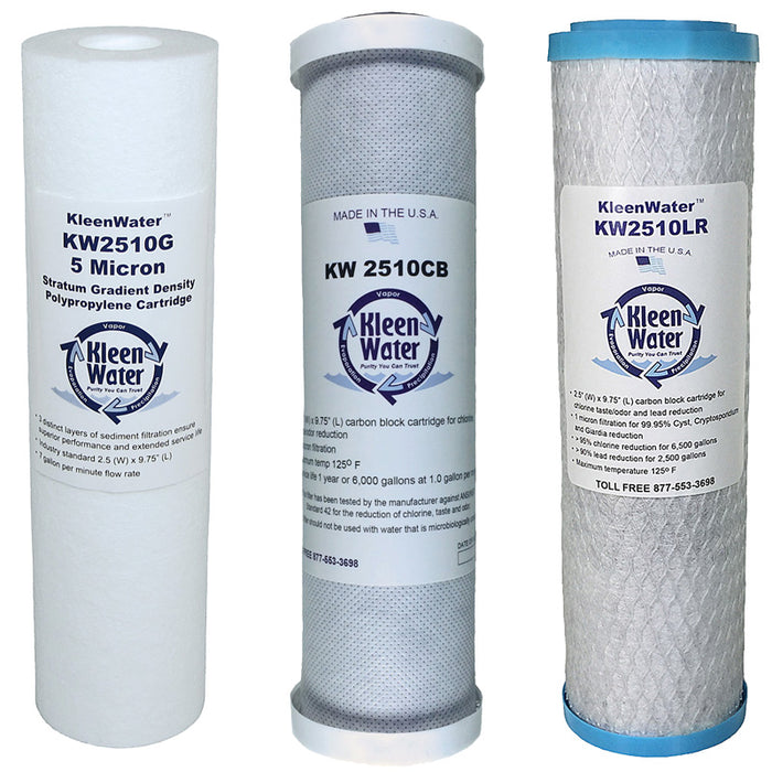 PWFRO50RC3 - Reverse Osmosis Replacement Cartridges(3 set) - Kleenwater