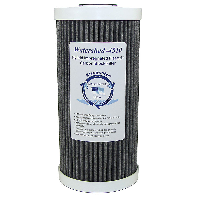 Watershed4510 Hybrid Pleated Carbon Block Whole House Filter