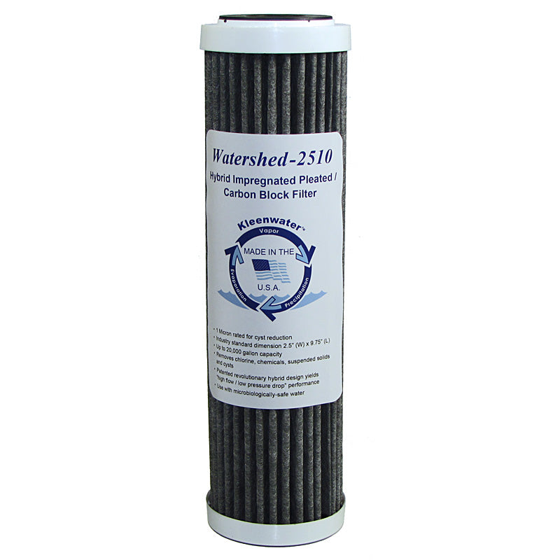 Watershed2510 Hybrid Pleated / Carbon Block Whole House Water Filter